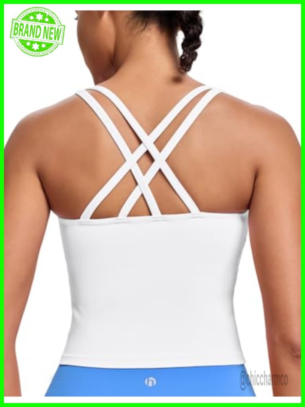 Women's Sports Bra Longline High Support Removable Cups